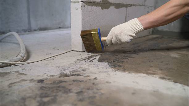 SJ Waterproofing Pros Interior Drainage System coverage map for Lewiston, MN and surrounding area
